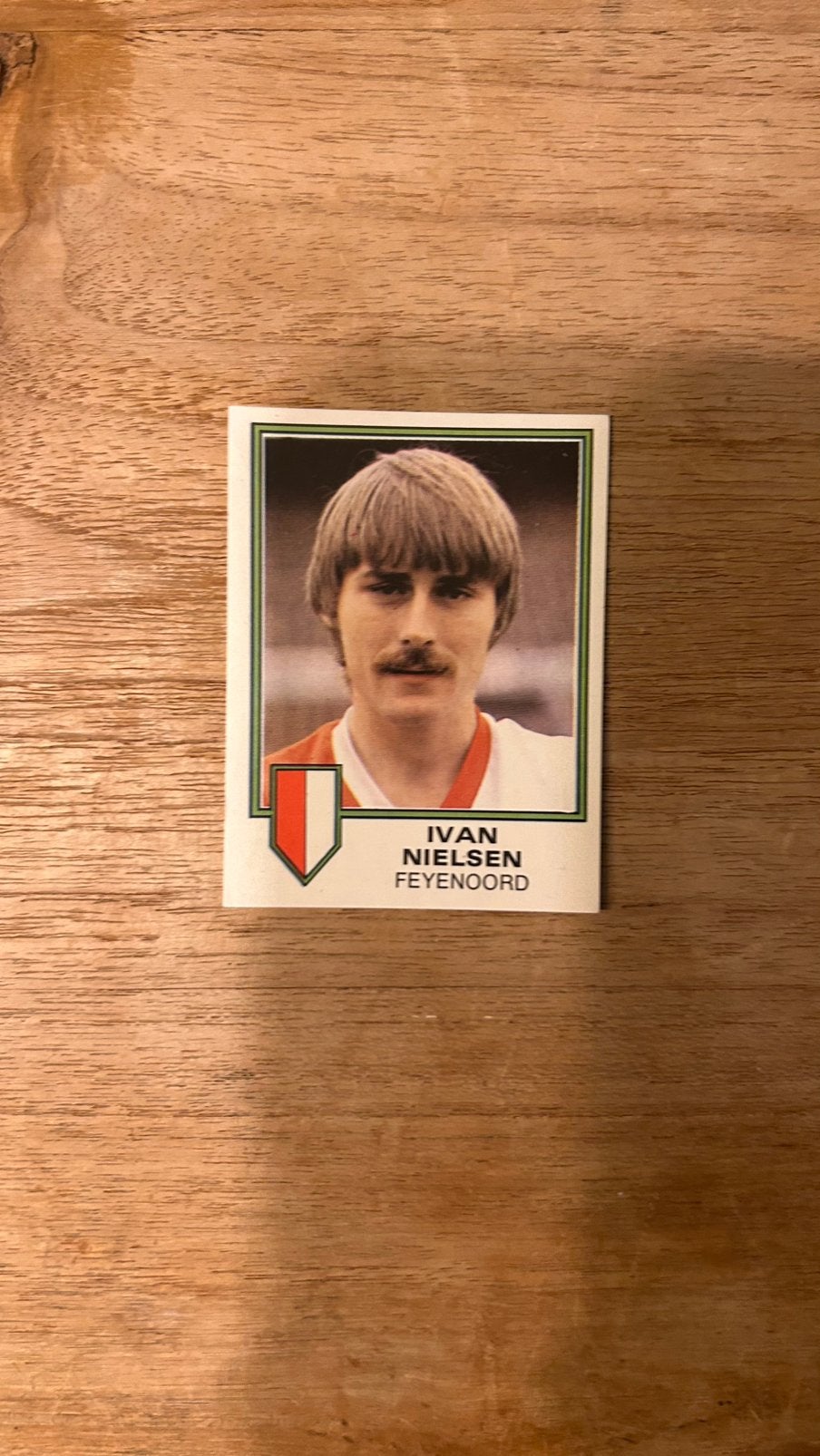 Panini Voetbal 81 plaatje Ivan Nielsen Feyenoord, Verzenden, Zo goed als nieuw, Sticker