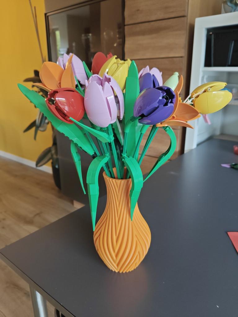 3D-geprinte vaas voor Lego bloemen, Ophalen of Verzenden