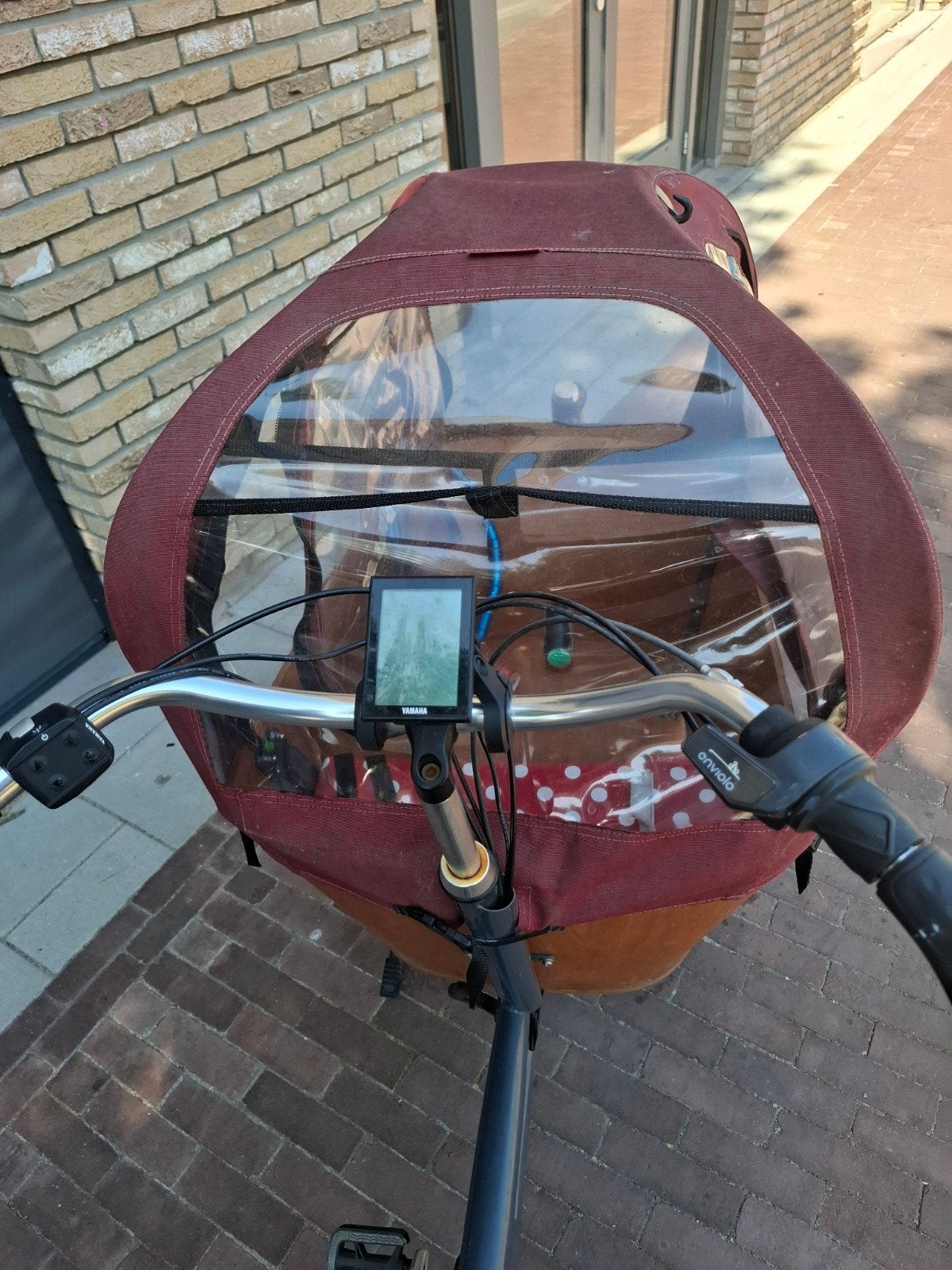 Babboe City Bakfiets - Elektrisch met Huif, Fietsen en Brommers, Overige merken, Gebruikt, Ophalen of Verzenden, 2 kinderen