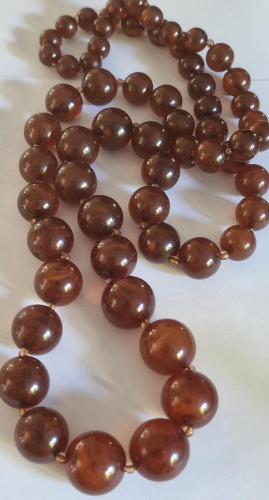 Forse, lange kunststof kralen ketting., Ophalen of Verzenden, Zo goed als nieuw, Kunststof