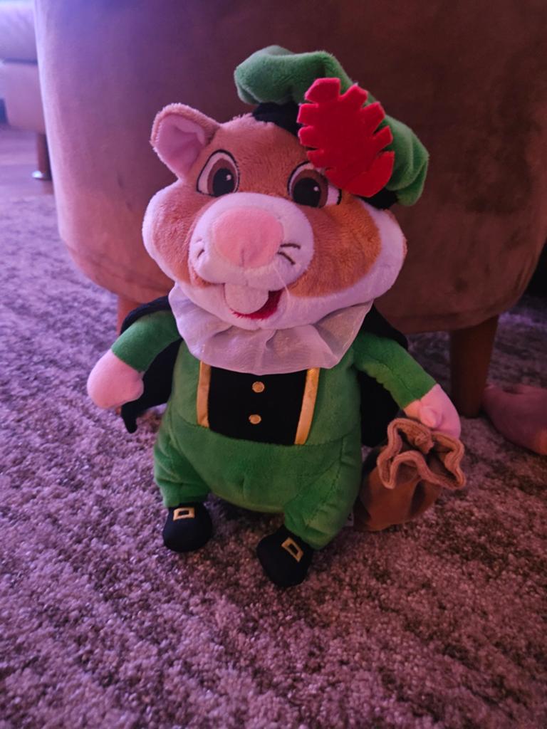 Hamster Knuffel Piet, Groen, Overige merken, Overige karakters, Hamster