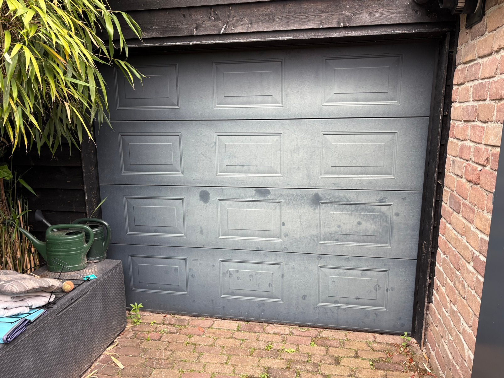 te koop: elektrische garagedeur, Ophalen, Kunststof, Gebruikt, 120 cm of meer