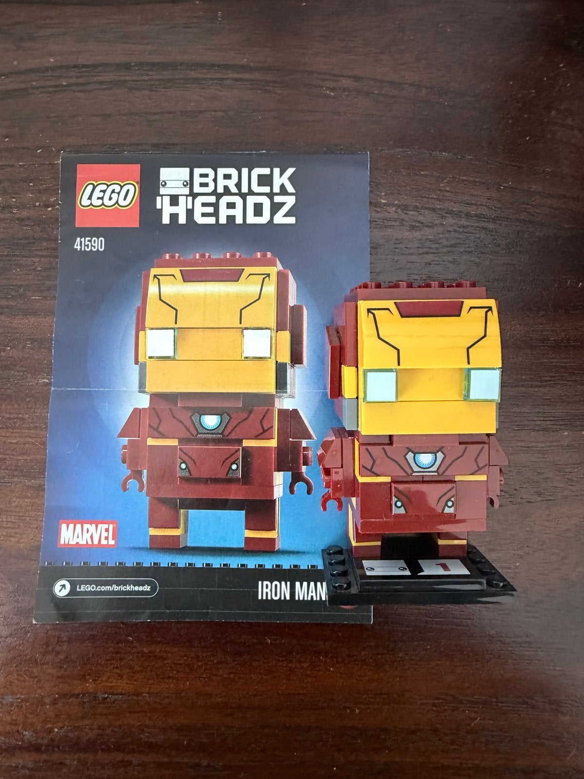 LEGO BrickHeadz 41590 Iron Man - Marvel, Ophalen of Verzenden, Zo goed als nieuw, Overige merken
