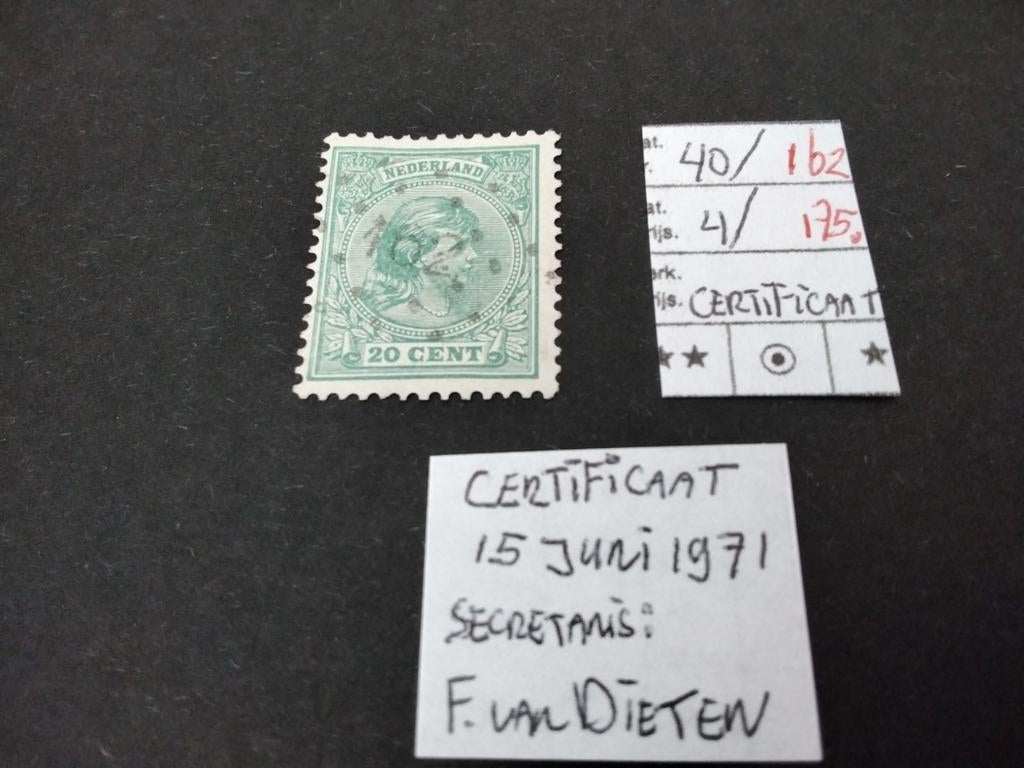 Betere Puntstempels KW III én Wilhelmina Hangend Haar, Verzenden