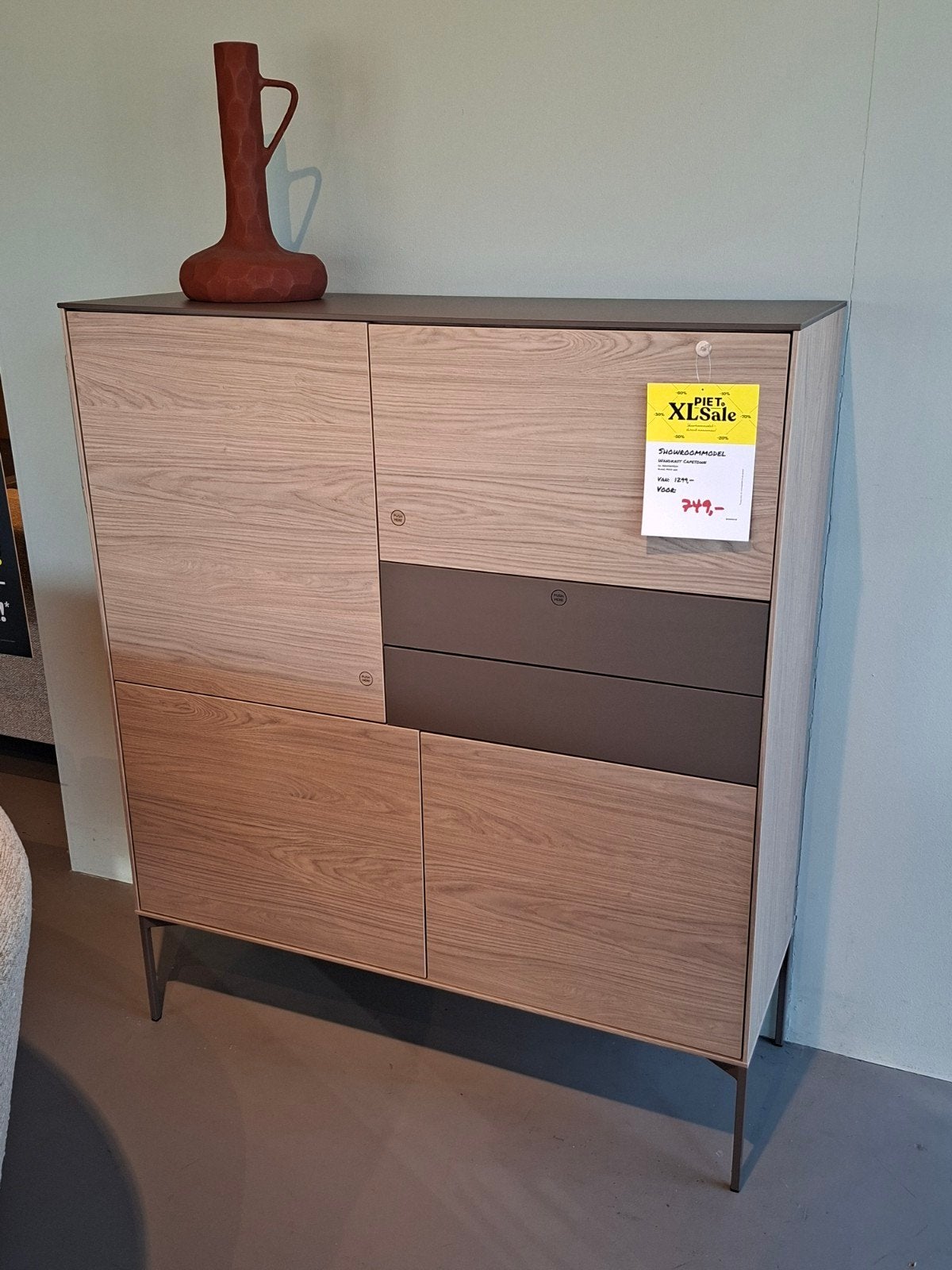 Showroommodel Wandkast Capetown, Ophalen, 100 tot 150 cm, Nieuw, Minder dan 150 cm