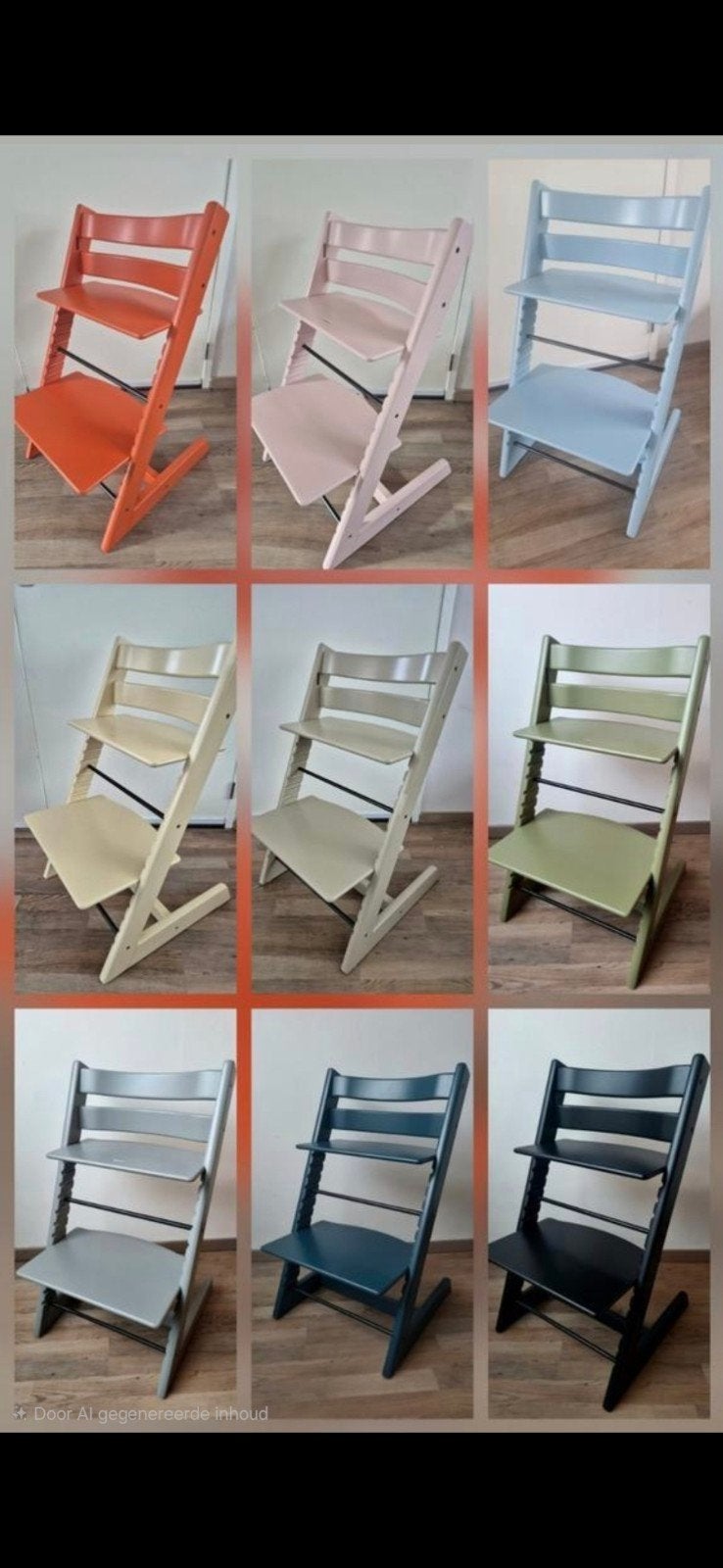 Refurbished Stokke Tripp Trapp, Origineel, Veilig & Duurzaam, Kinderen en Baby's, Ophalen of Verzenden, Zo goed als nieuw, Stokke