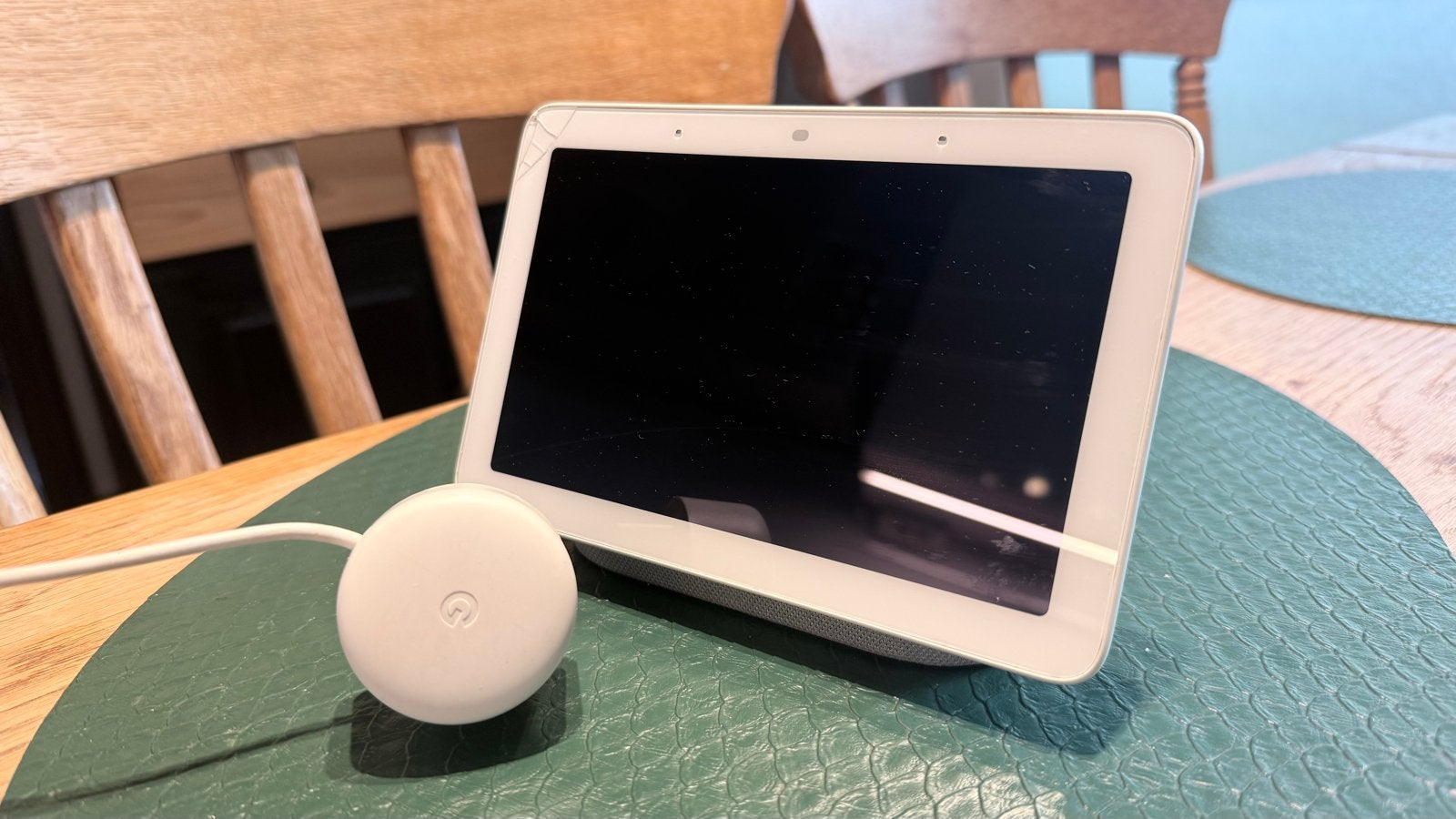 Google Nest Hub 2e generatie - Wit (licht beschadigd), Computers en Software, Gebruikt, Ophalen of Verzenden, Wi-Fi, 7 inch of minder