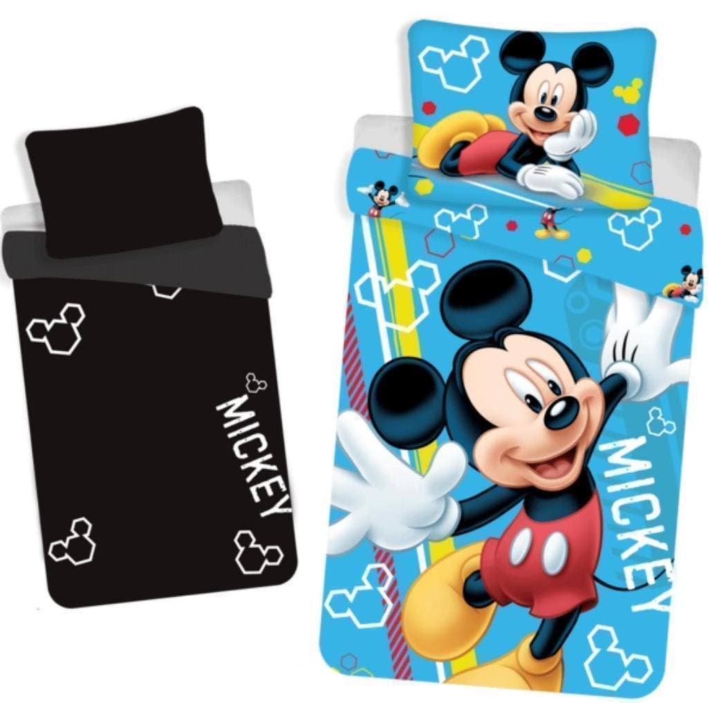 Mickey Mouse Dekbedovertrek Lightning in the Dark 140 x 200, Blauw, Dekbedovertrek, Nieuw, Ophalen of Verzenden