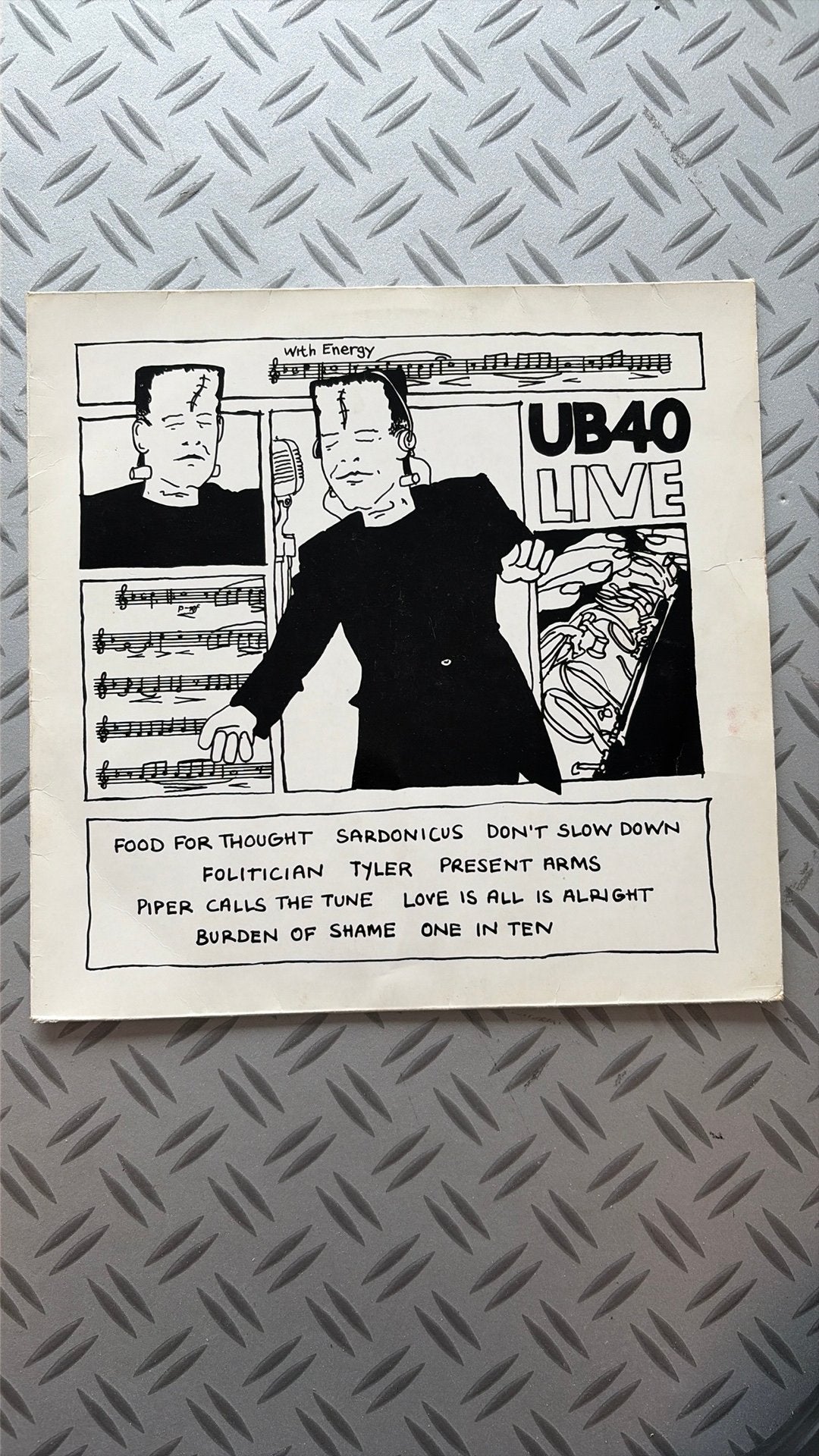 Lp UB 40 - Live, reggae, Cd's en Dvd's, LP, Gebruikt, Pop, Ophalen of Verzenden
