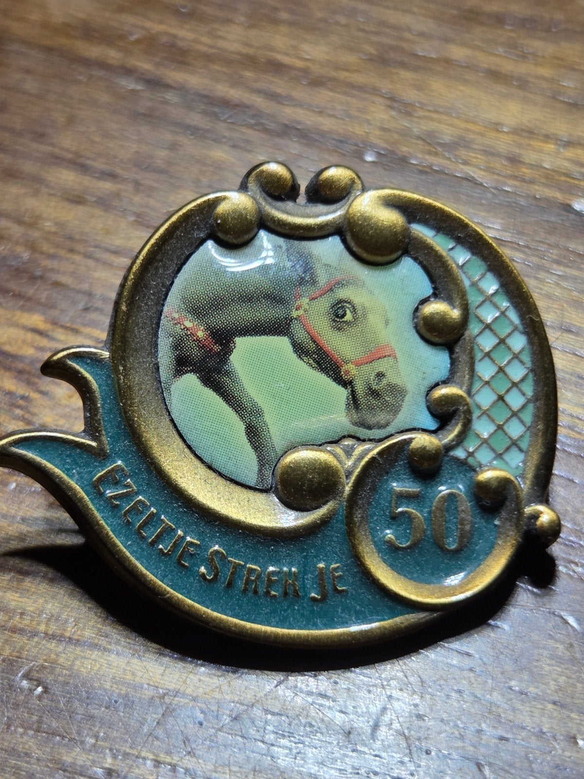 Efteling Ezeltje Strekje 50 jaar button/speldje 2006, Ophalen of Verzenden