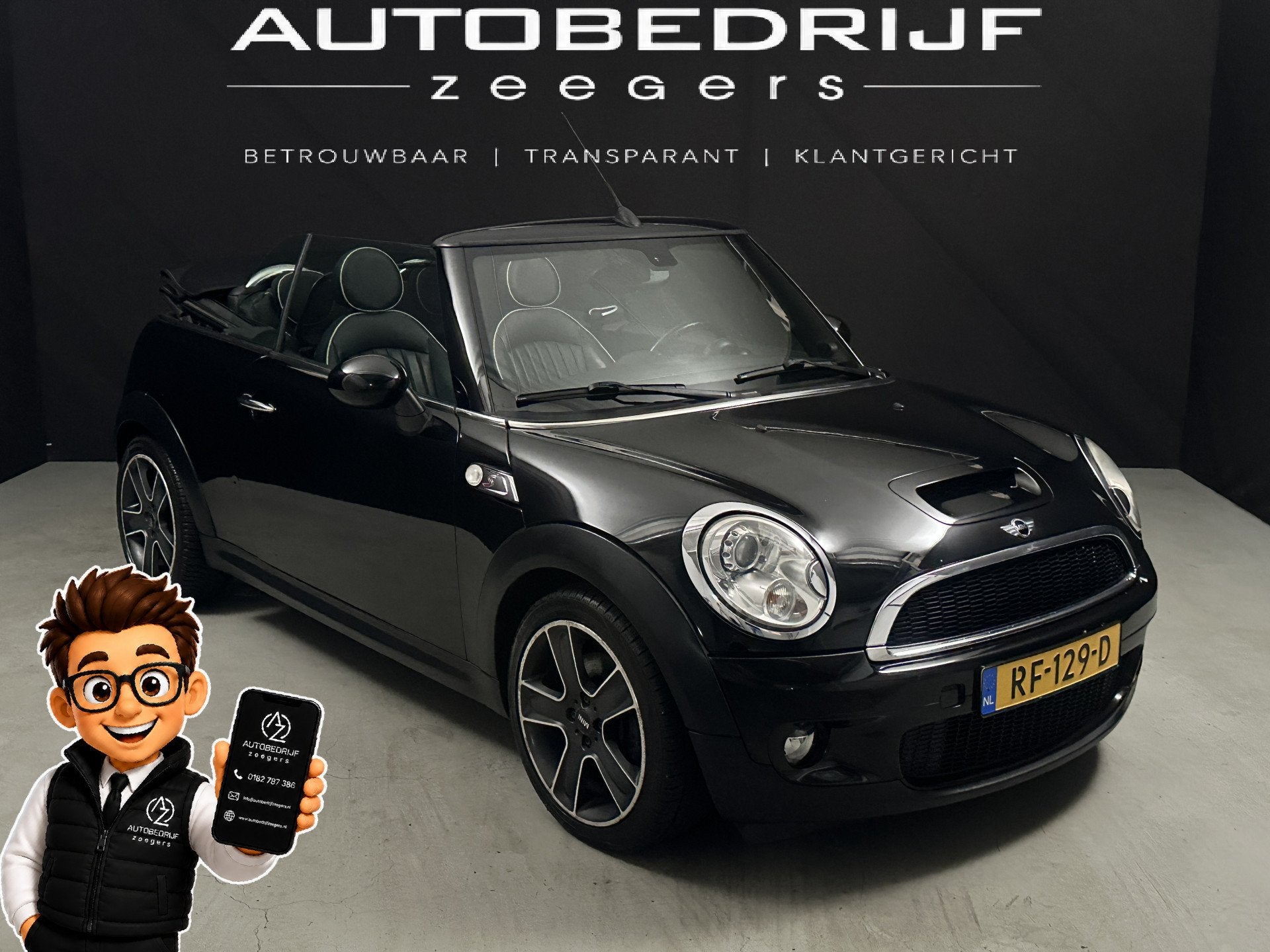 MINI Cooper S 1.6 Cabrio *AC*Heatseat*Cabrio*Zeer goed onder, Auto's, Mini, Voorwielaandrijving, Euro 5, 15 km/l, Gebruikt