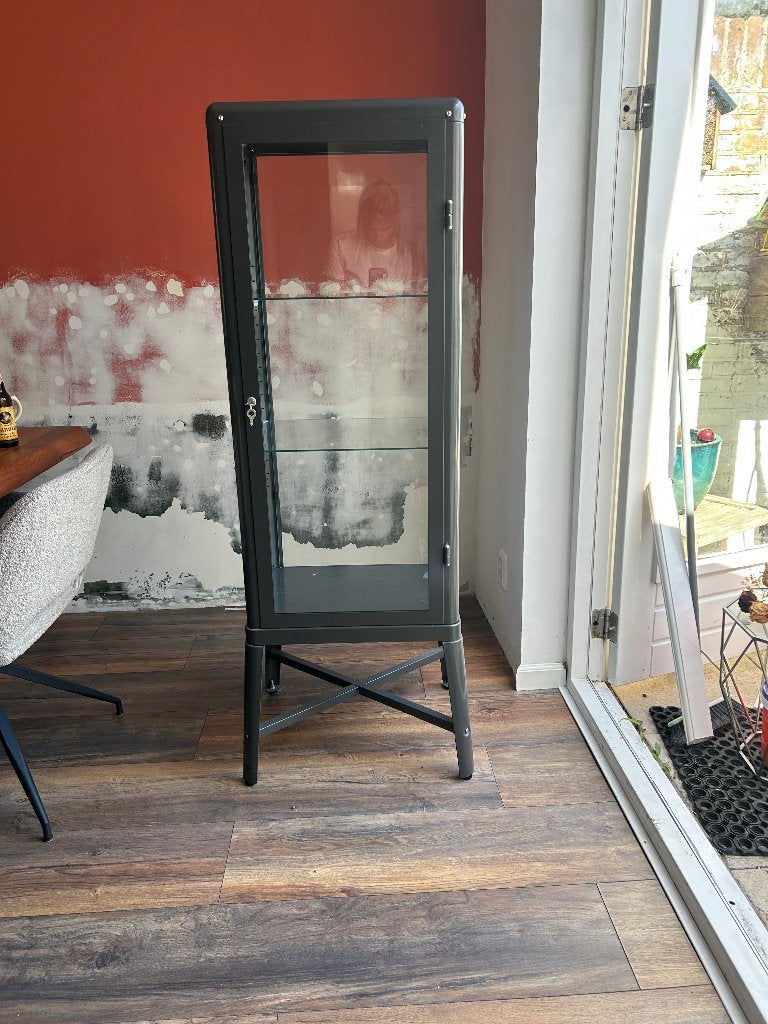 Vitrine kast IKEA, Huis en Inrichting, Kasten | Vitrinekasten, Ophalen, Met plank(en), 50 tot 100 cm, Zo goed als nieuw