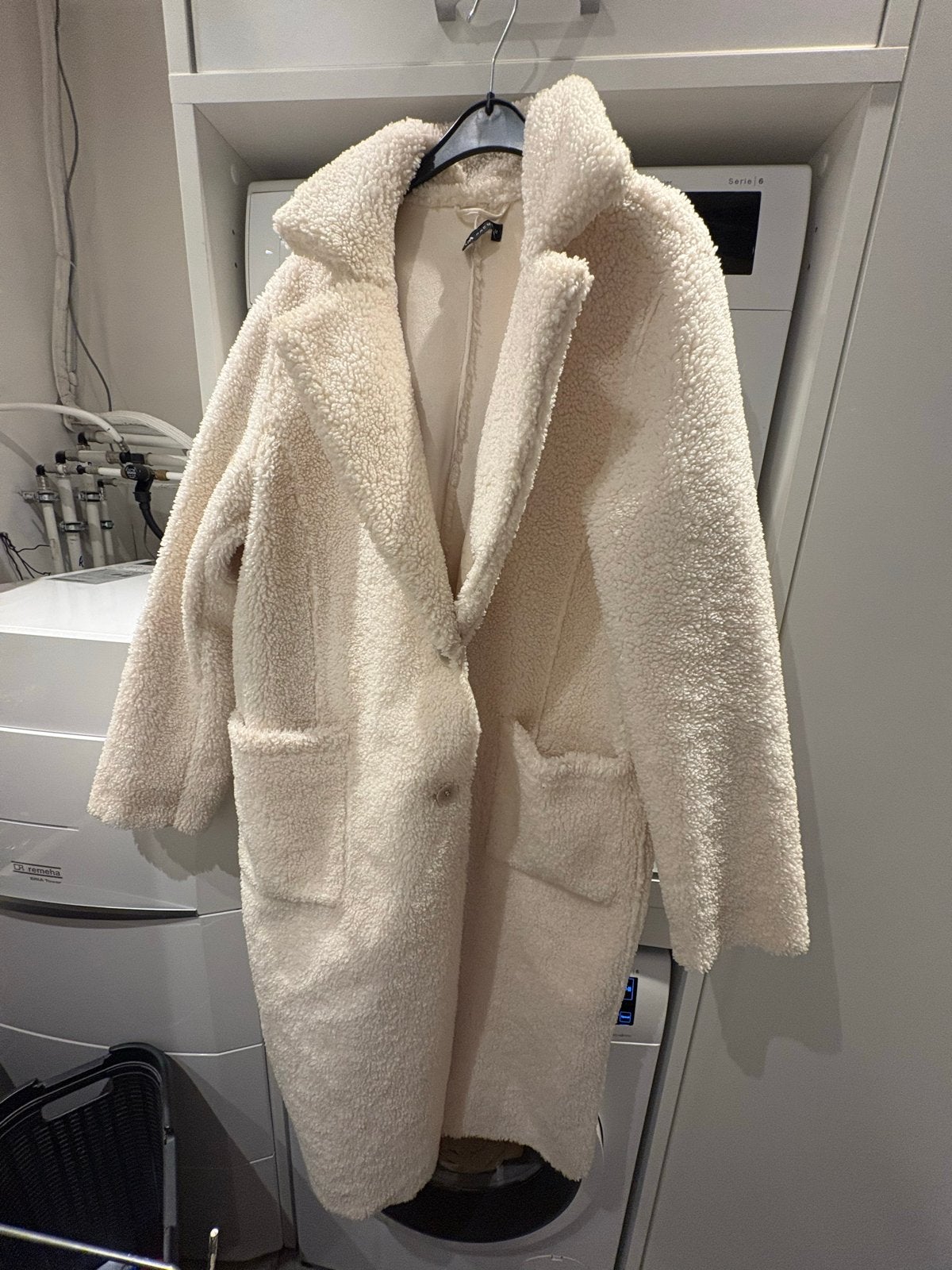 C&A teddy jas, maat 44, nooit gedragen, Ophalen, Zo goed als nieuw, Maat 42/44 (L), Beige