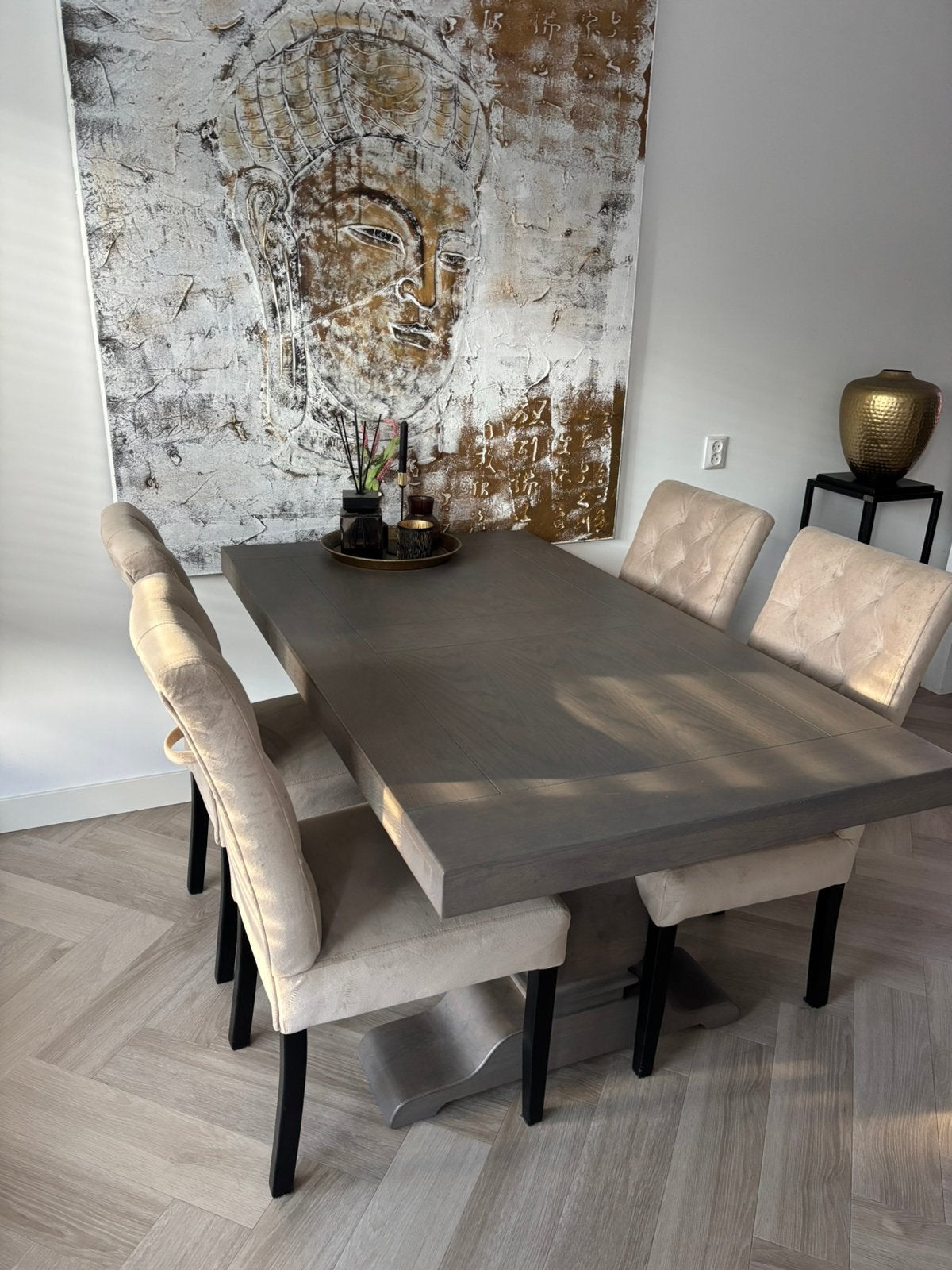 Meubelset te koop, Ophalen, Gebruikt, 4 tot 6 stoelen