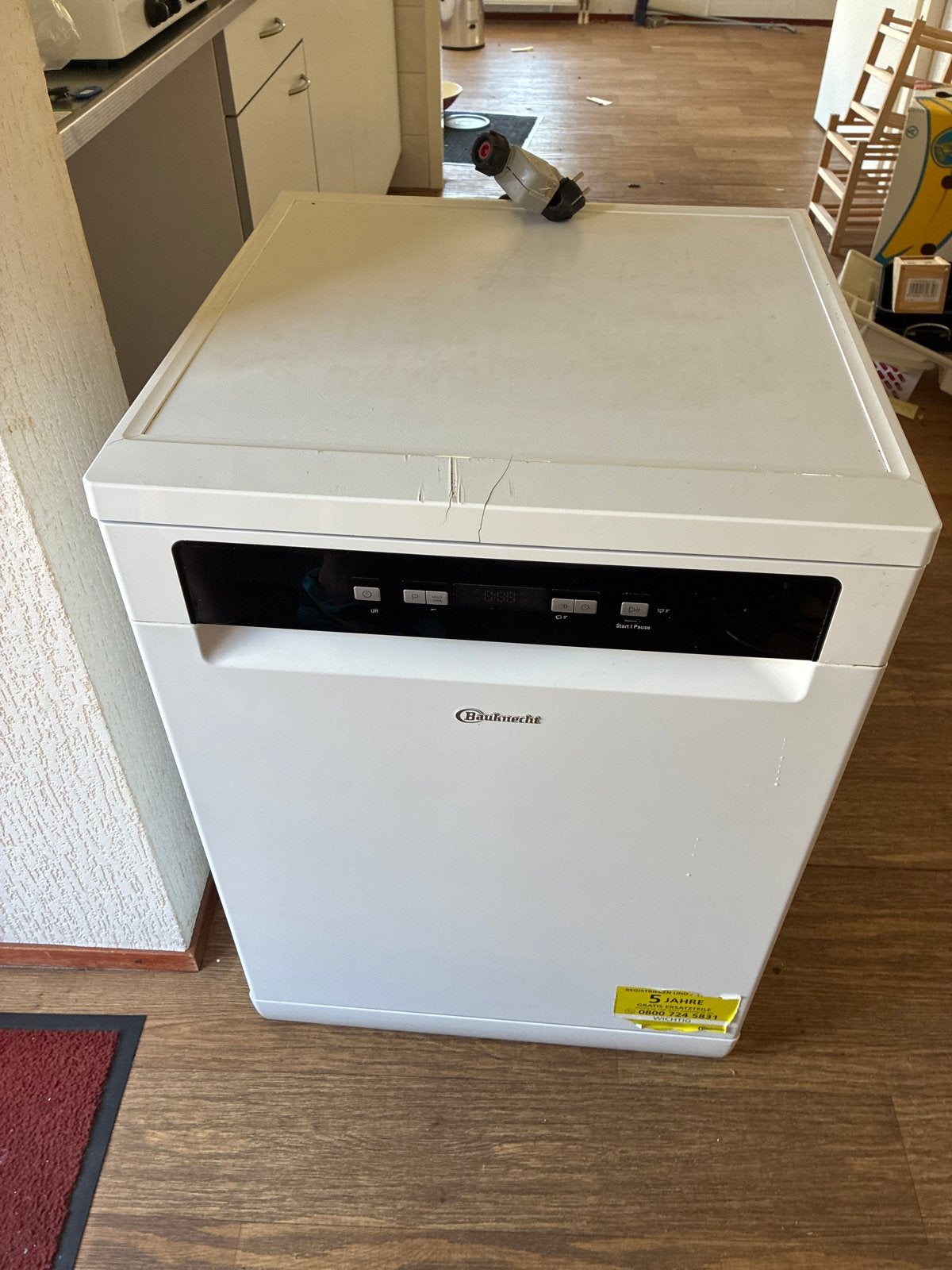 Bauknecht vaatwasser, Ophalen, Gebruikt, 60 cm of meer, Eco programma