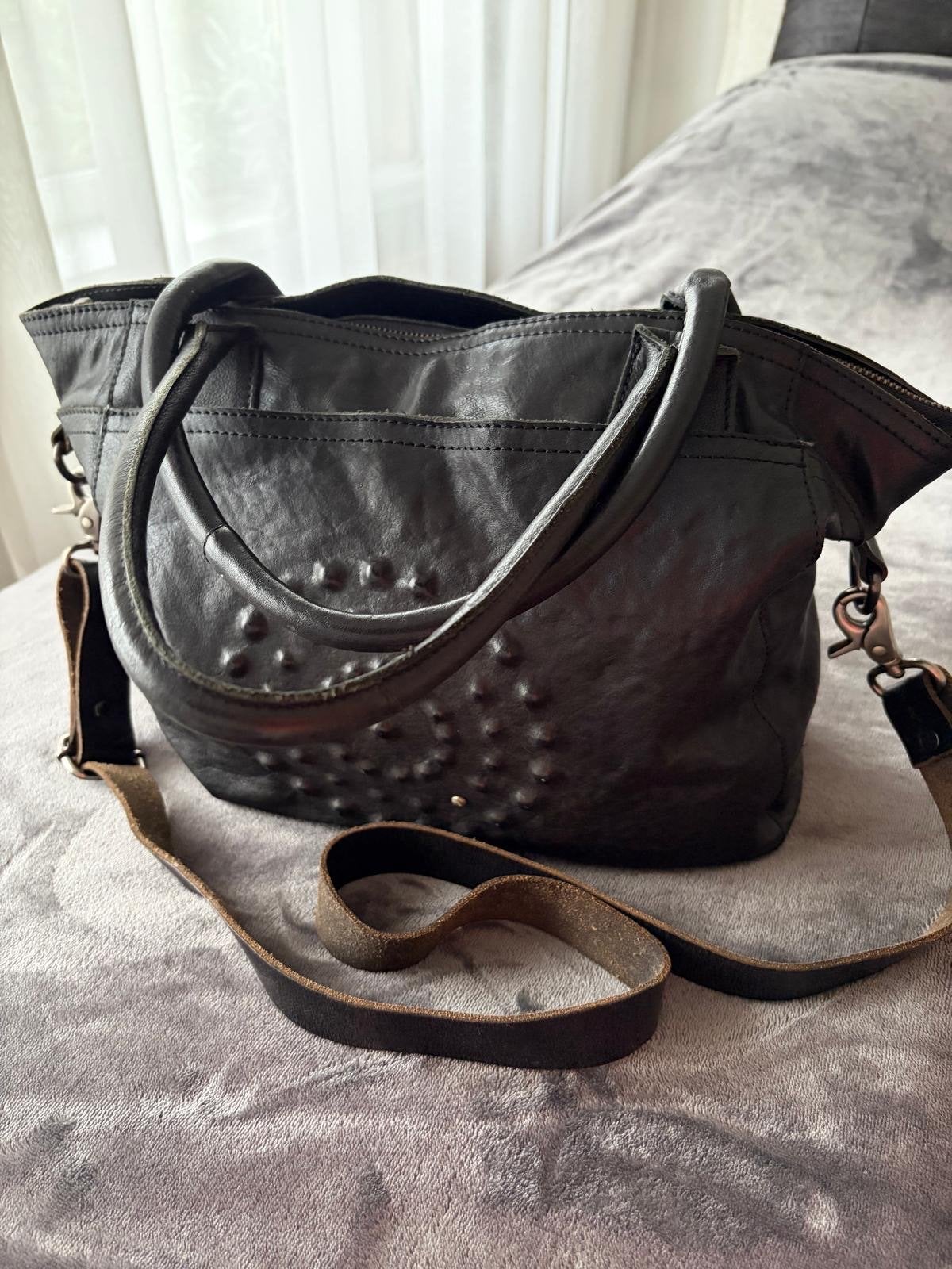 NOOSA Amsterdam originele leren tas zwart – nieuw, Ophalen of Verzenden, Nieuw, Zwart, Handtas
