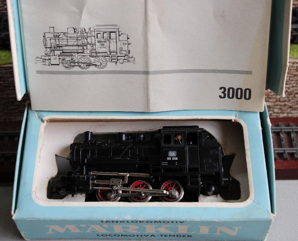 3000 Marklin Stoomlocomotief Br 89, Wisselstroom, Locomotief, Ophalen of Verzenden, Zo goed als nieuw