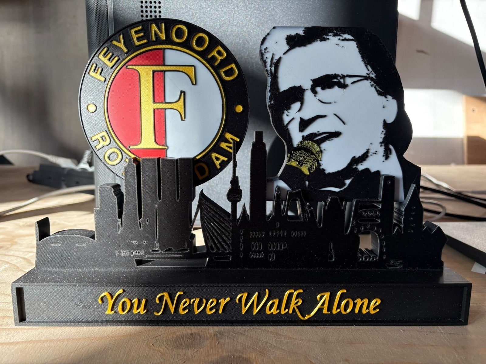 3d geprinte feyenoord you nerver walk alone, Meerkleurig, Ophalen of Verzenden, Overige stijlen, Nieuw