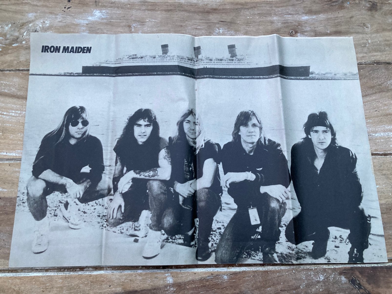 A3 Poster IRON MAIDEN 1985, Ophalen of Verzenden, Zo goed als nieuw, A1 t/m A3, Muziek