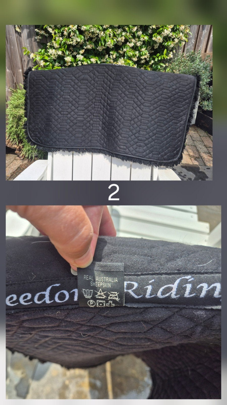 Western pads en showblankets, Dieren en Toebehoren, Full (L), Verzenden, Zo goed als nieuw, Zadelpad