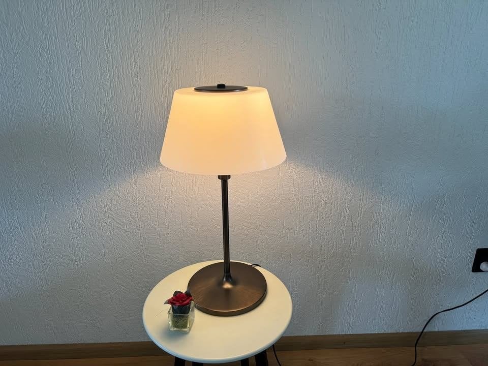 tafel lamp met ingebouwde dimmer, Huis en Inrichting, Ophalen, E14 (klein), Glas, Minder dan 100 cm