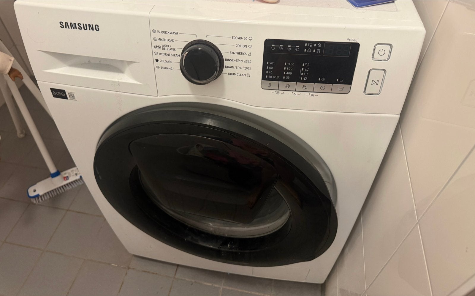 Samsung Wasmachine - Zo goed als nieuw, 1200 tot 1600 toeren, 8 tot 10 kg, Ophalen of Verzenden, Zo goed als nieuw