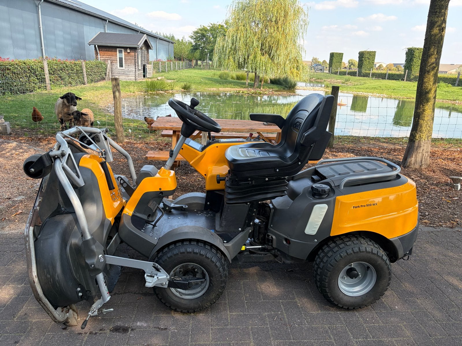 Stiga Park Pro 900 WX Zitmaaier - Krachtig en Veelzijdig, Ophalen, Gebruikt, Elektrische starter, 120 cm of meer
