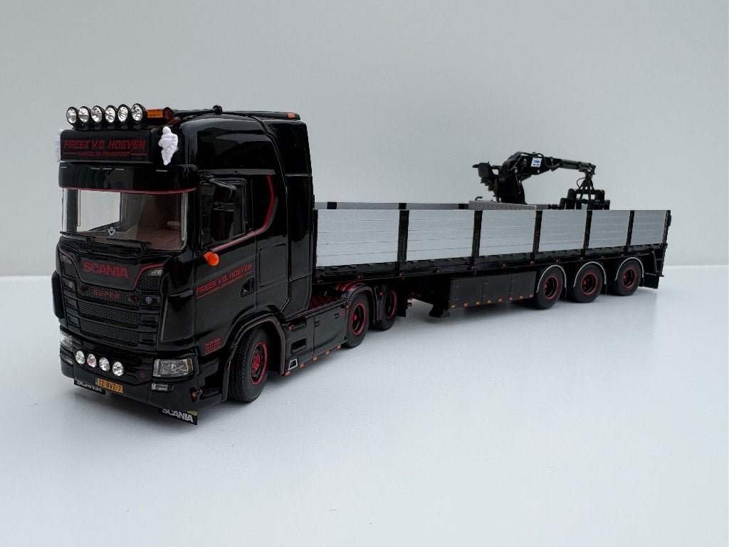 WSI SCANIA  S  CS20H 6X2 BRICK TRAILER FREEK VD HOEVEN, Ophalen of Verzenden, Nieuw, Bus of Vrachtwagen, Wsi