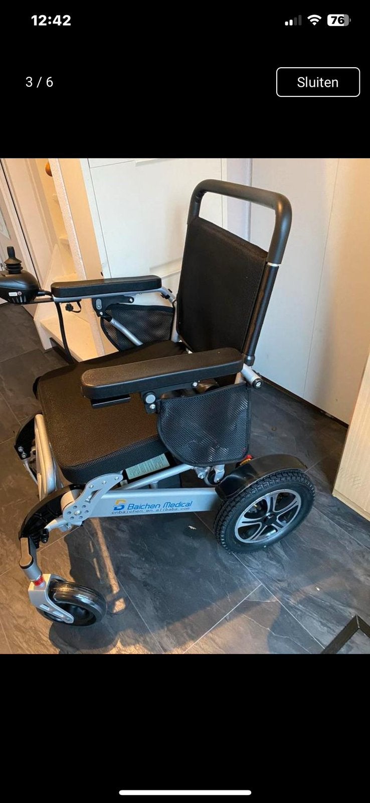 Niuwe elektrische rolstoel, Diversen, Rolstoelen, Ophalen, Zo goed als nieuw, Elektrische rolstoel