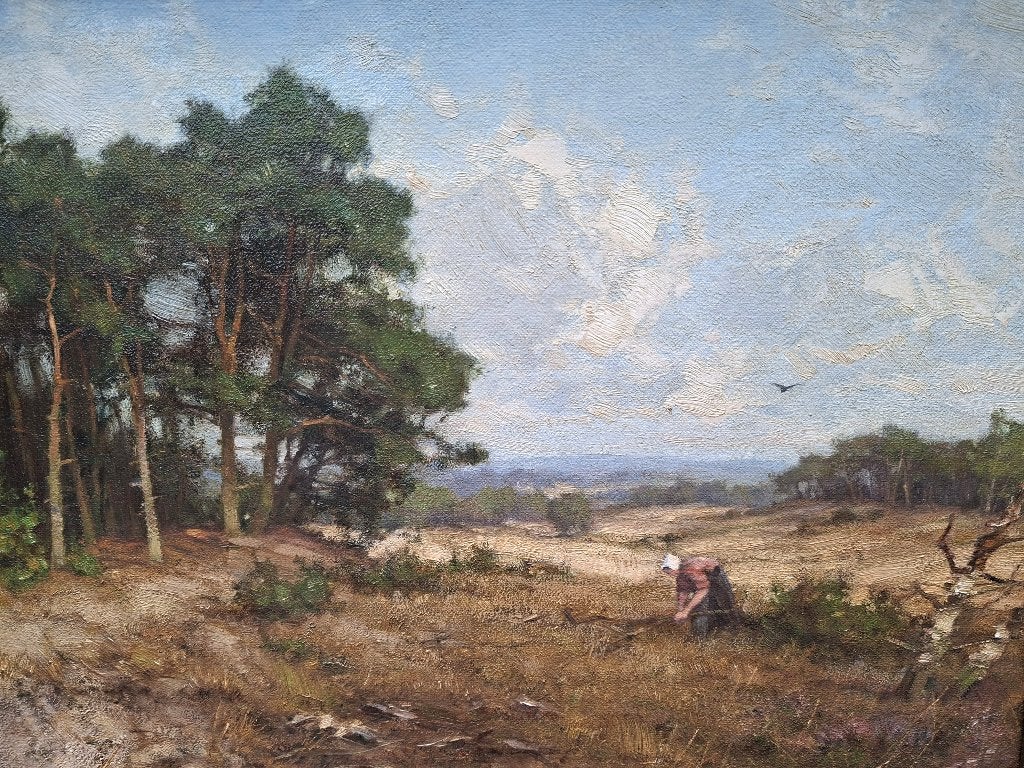 JAN HOLTROP , 1917-1995 Het mosselsezand, Antiek en Kunst, Kunst | Schilderijen | Klassiek, Ophalen of Verzenden