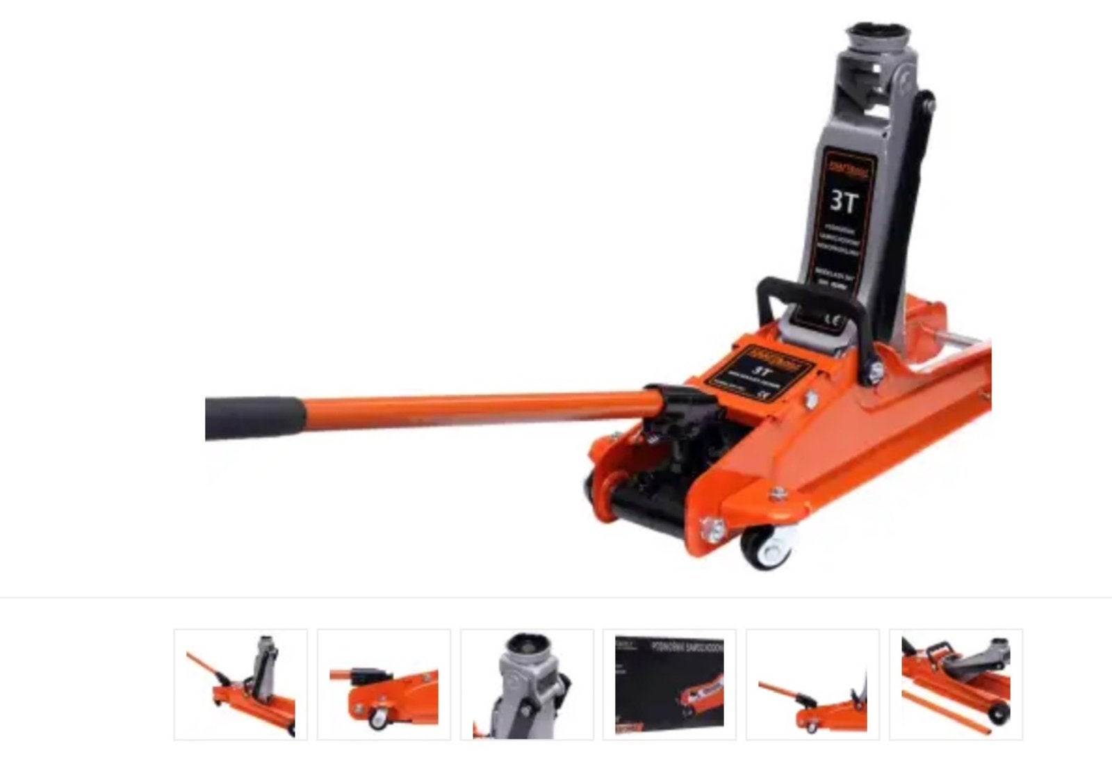 Garage krik 3 ton extra laag 8.5 cm en 38.5 cm hoog, Ophalen of Verzenden, Nieuw, Hydraulisch, Garagekrik