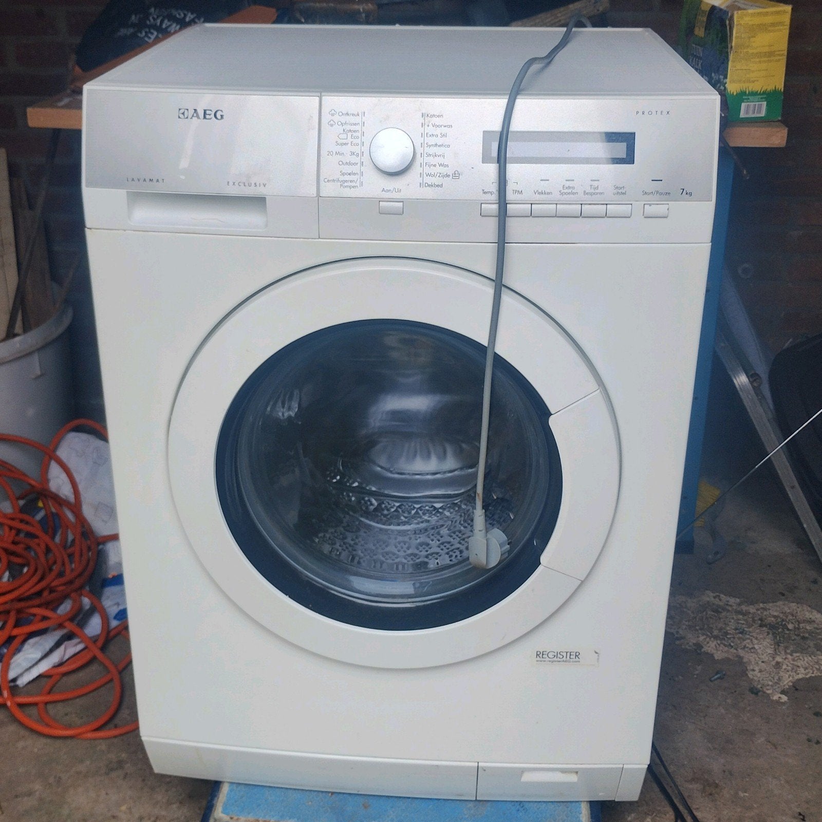 nette AEG lavamat exclusiv wasmachine, Witgoed en Apparatuur, Ophalen, Zo goed als nieuw, 85 tot 90 cm, 1200 tot 1600 toeren