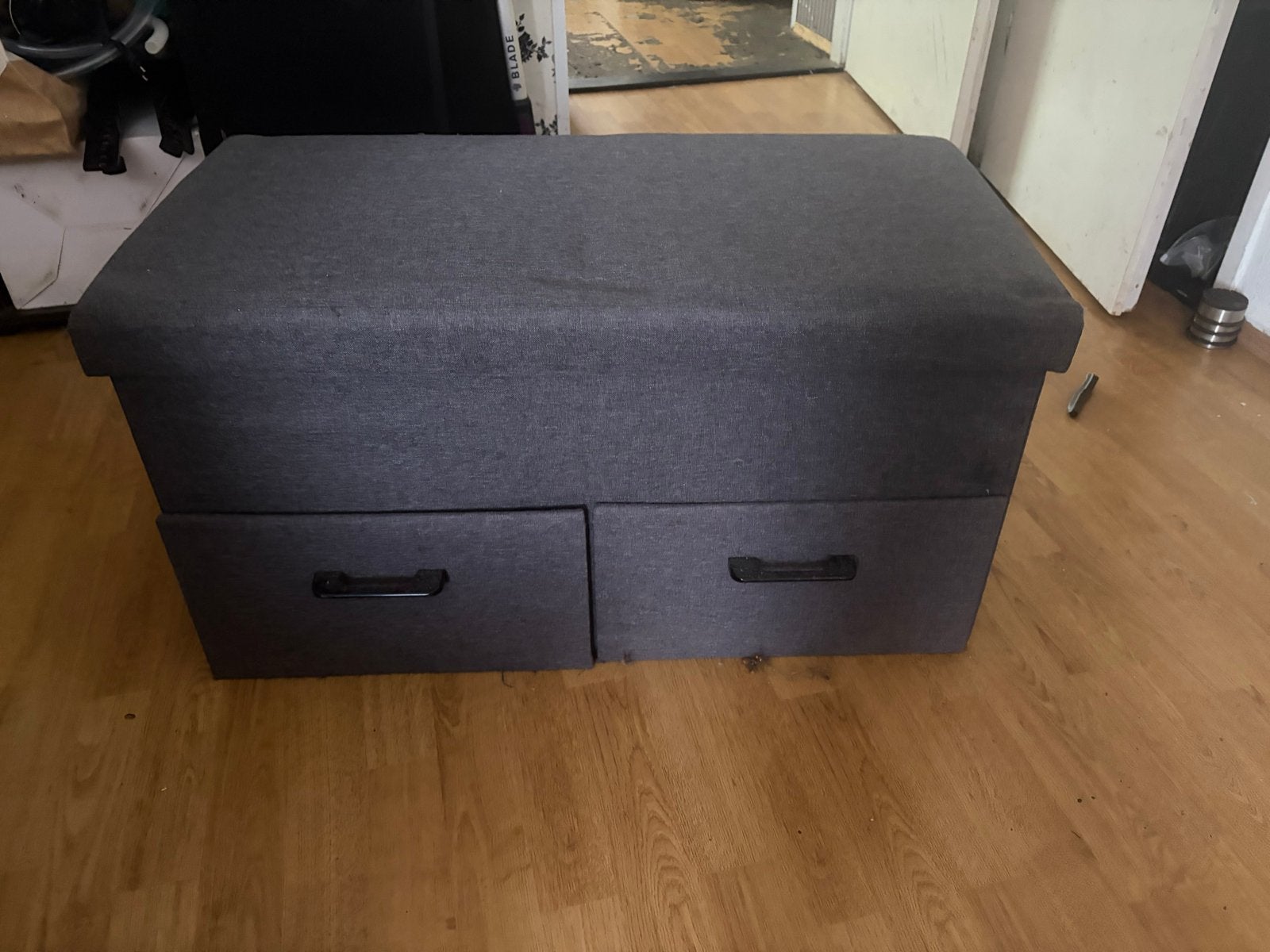 Opvouwbaar ladenkastje / opbergbankje met 2 lades, Huis en Inrichting, Kasten | Ladekasten, Gebruikt, Minder dan 100 cm, 50 tot 100 cm