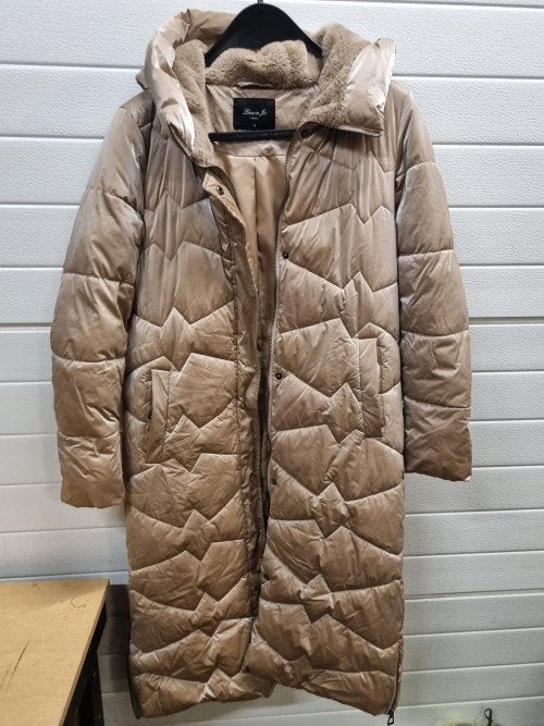 winterjas dames goud kleurig laura jo M, Ophalen of Verzenden, 'T Olde Gre-j, Info@toldegrej.nl, Endepoelstraat 20f Didam