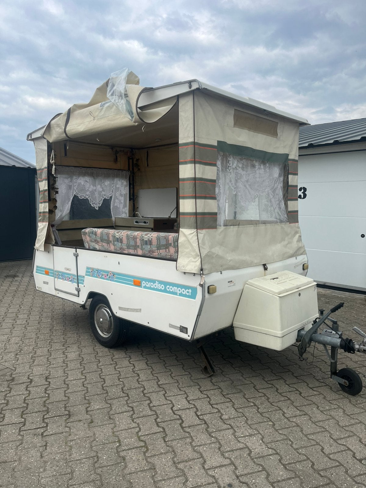 🟢Paradiso Compact EN Paradiso Gran 123 systeem BOVAG 2025, Caravans en Kamperen, Overige merken, Treinzit, 4 tot 5 meter, Schokbreker