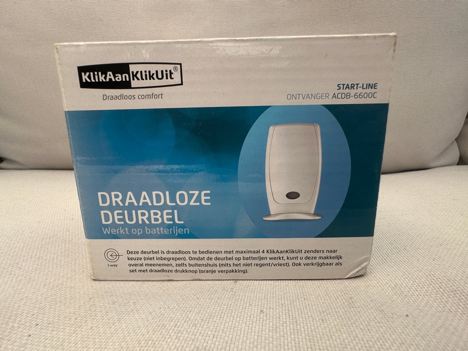 Draadloze deurbel van klik aan klik uit nieuw!, Huis en Inrichting, Ophalen, Nieuw, Draadloos
