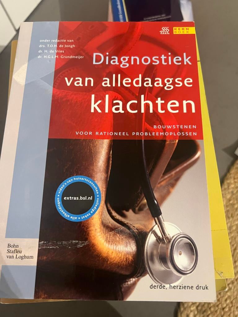 Diagnostiek van alledaagse klachten - 3e herziene druk, Boeken, Studieboeken en Cursussen, Ophalen of Verzenden, Beta, Gelezen