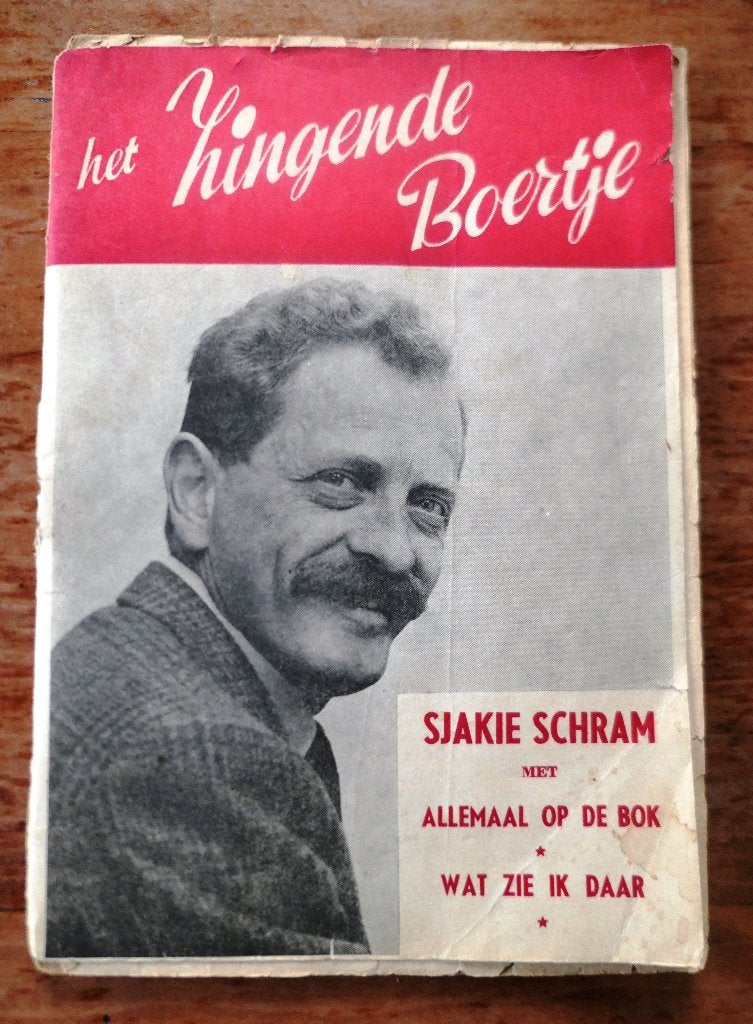 Muziekboekje "Het Zingende Boertje" - Sjakie Schram '60, Gebruikt, Overige formaten, Ophalen of Verzenden, Levenslied of Smartlap