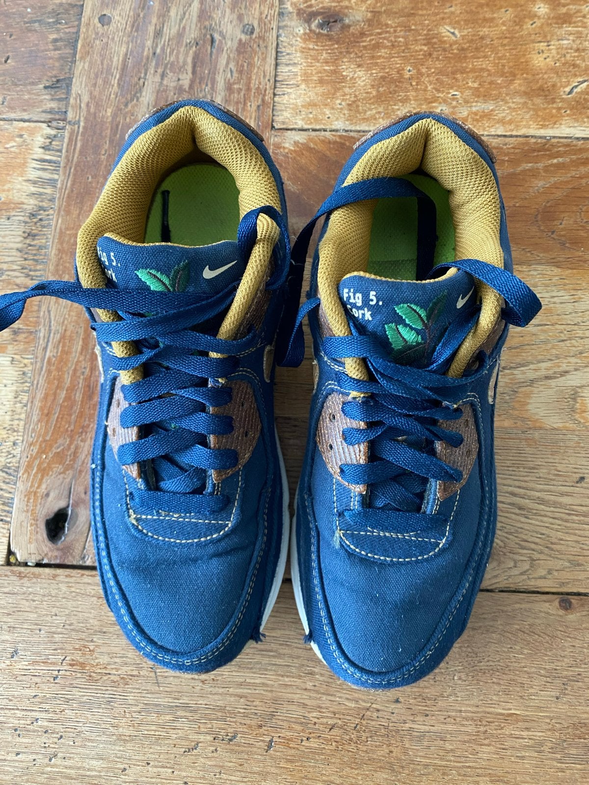 Nike Air Max 90 fig 5 cork sneakers maat 36, Ophalen, Gedragen, Blauw, Sneakers of Gympen