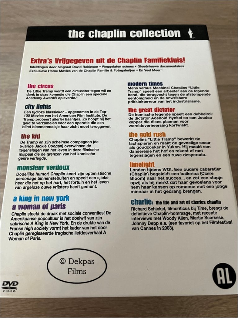 Dvd's The Chaplin Collection - 18-Disc, Gebruikt, Alle leeftijden, Nederlands, Overige genres