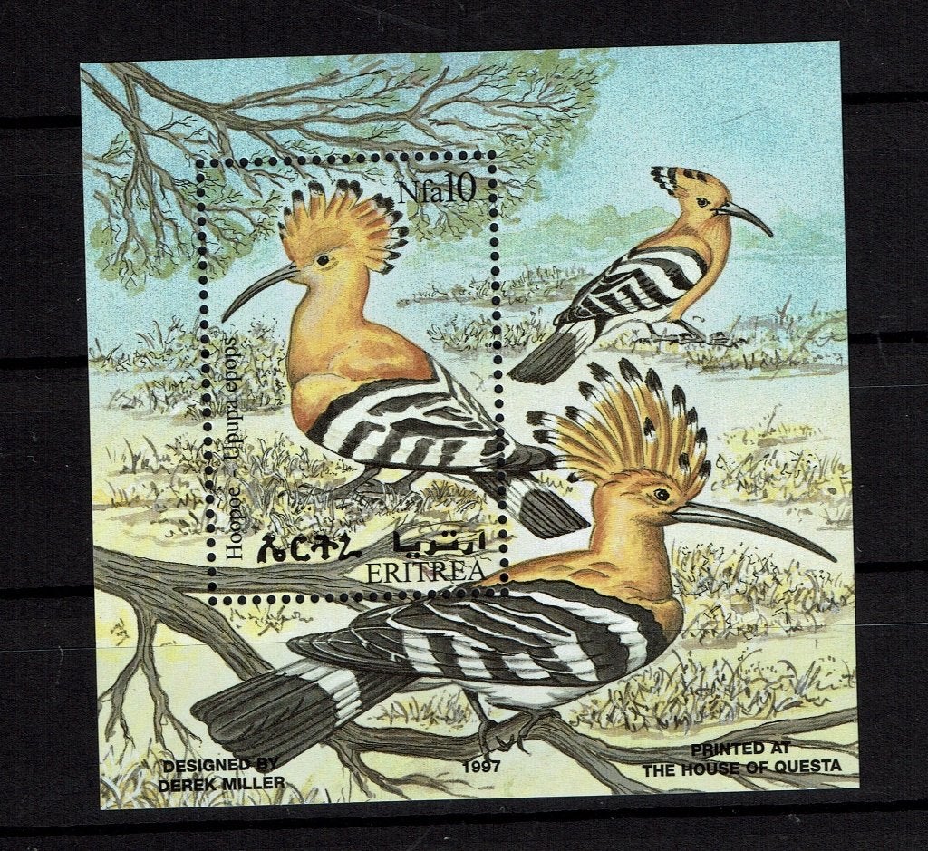 ERITREA 1998 PF BLOK HOOP VOGELS BIRDS, Ophalen of Verzenden, Postfris, Dier of Natuur