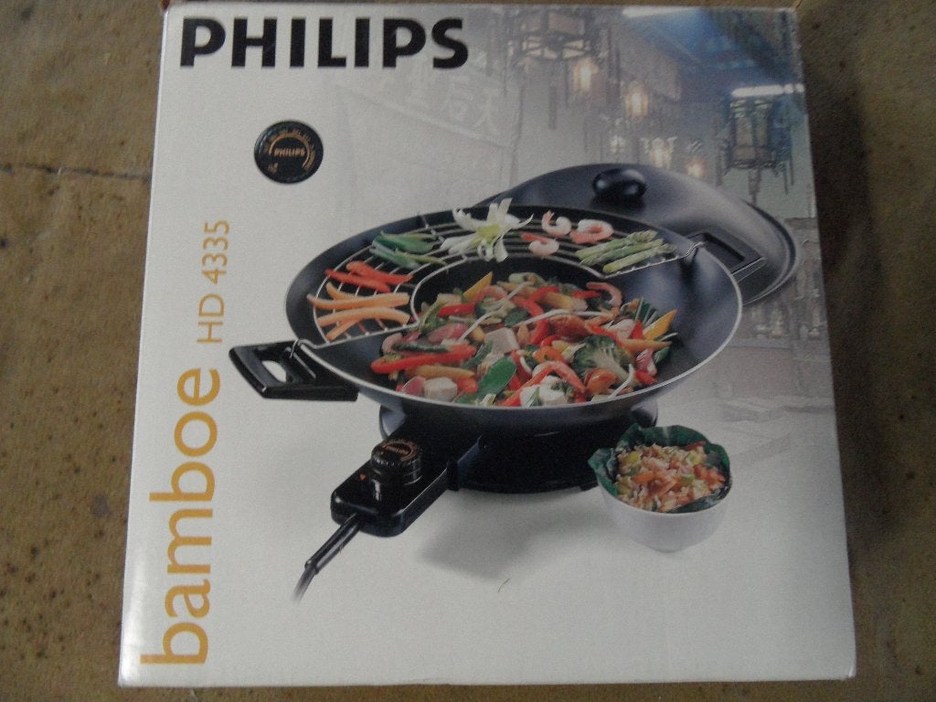 electriche wok Philips, Ophalen, Overige typen, Nieuw, Zwart