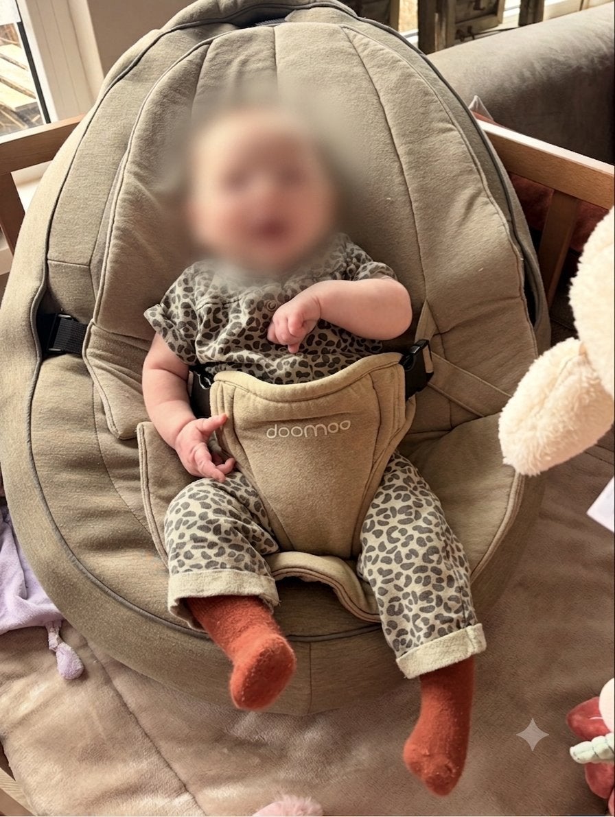 Doomoo Seat'n Grow Groen - Ideaal voor reflux baby's, Ophalen, Zo goed als nieuw