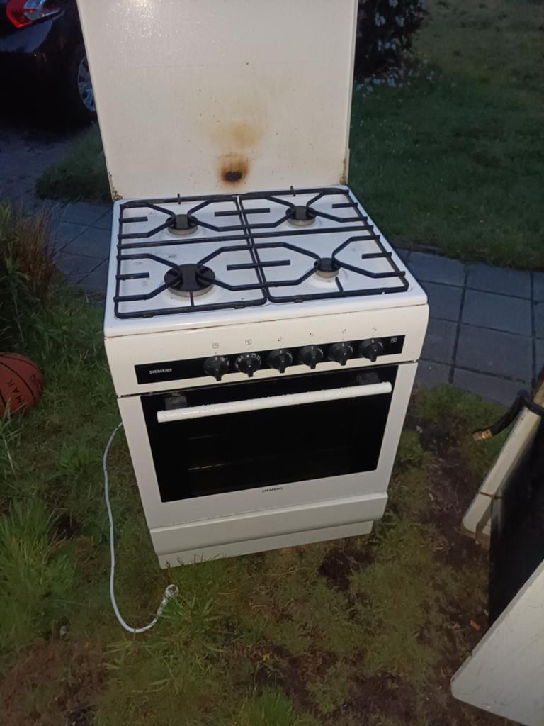 Gasfornuis met electrische oven, Witgoed en Apparatuur, Fornuizen, Ophalen, Gebruikt, Minder dan 85 cm, 60 cm of meer