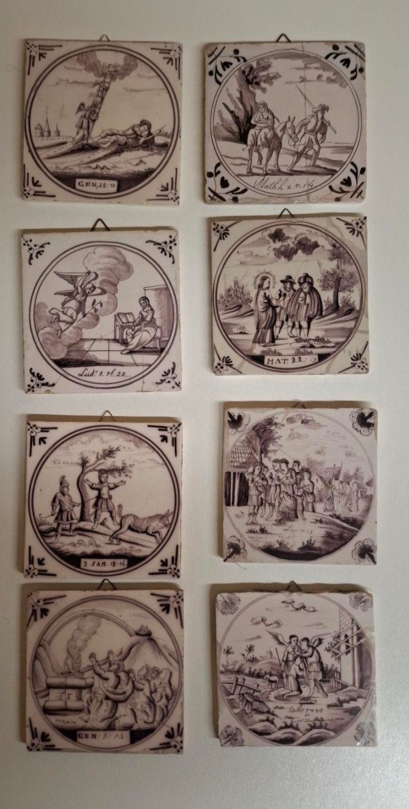 Type nederlandse Delftse bijbeltegels 1750/1775, Antiek en Kunst, Ophalen of Verzenden