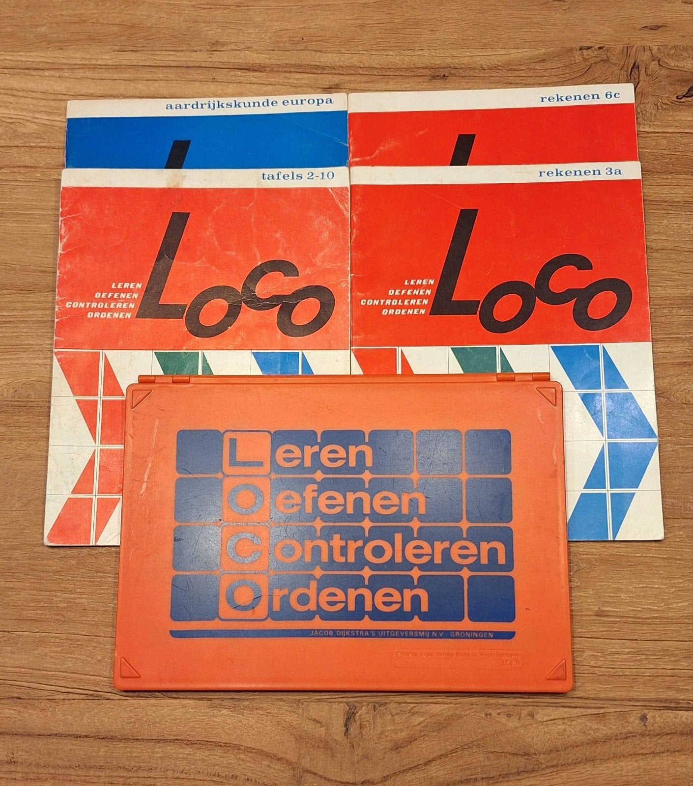 Vintage Maxi Loco Basisdoos + 4 Boekjes (Jacob Dijkstra), Ophalen of Verzenden, Gebruikt