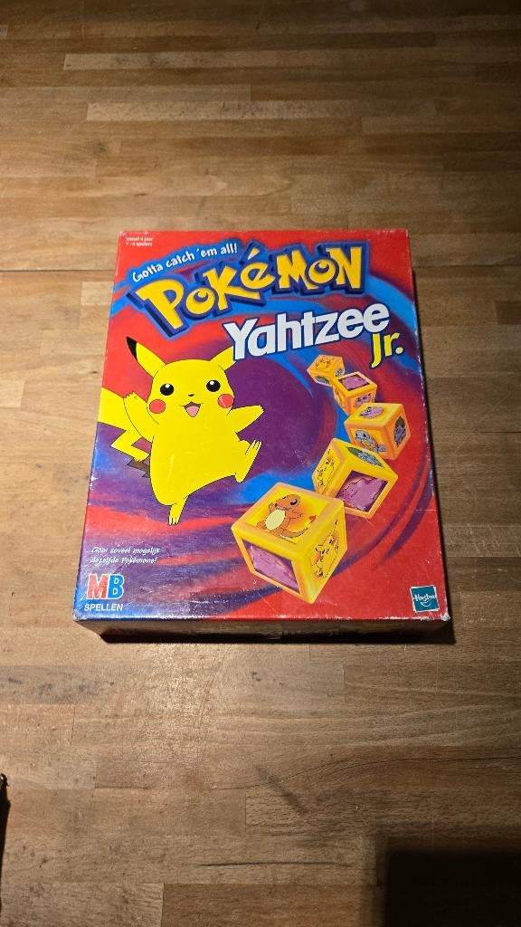 Pokemon Yahtzee Jr. - Gotta Catch 'Em All!, Een of twee spelers, Ophalen of Verzenden, Gebruikt, Hasbro