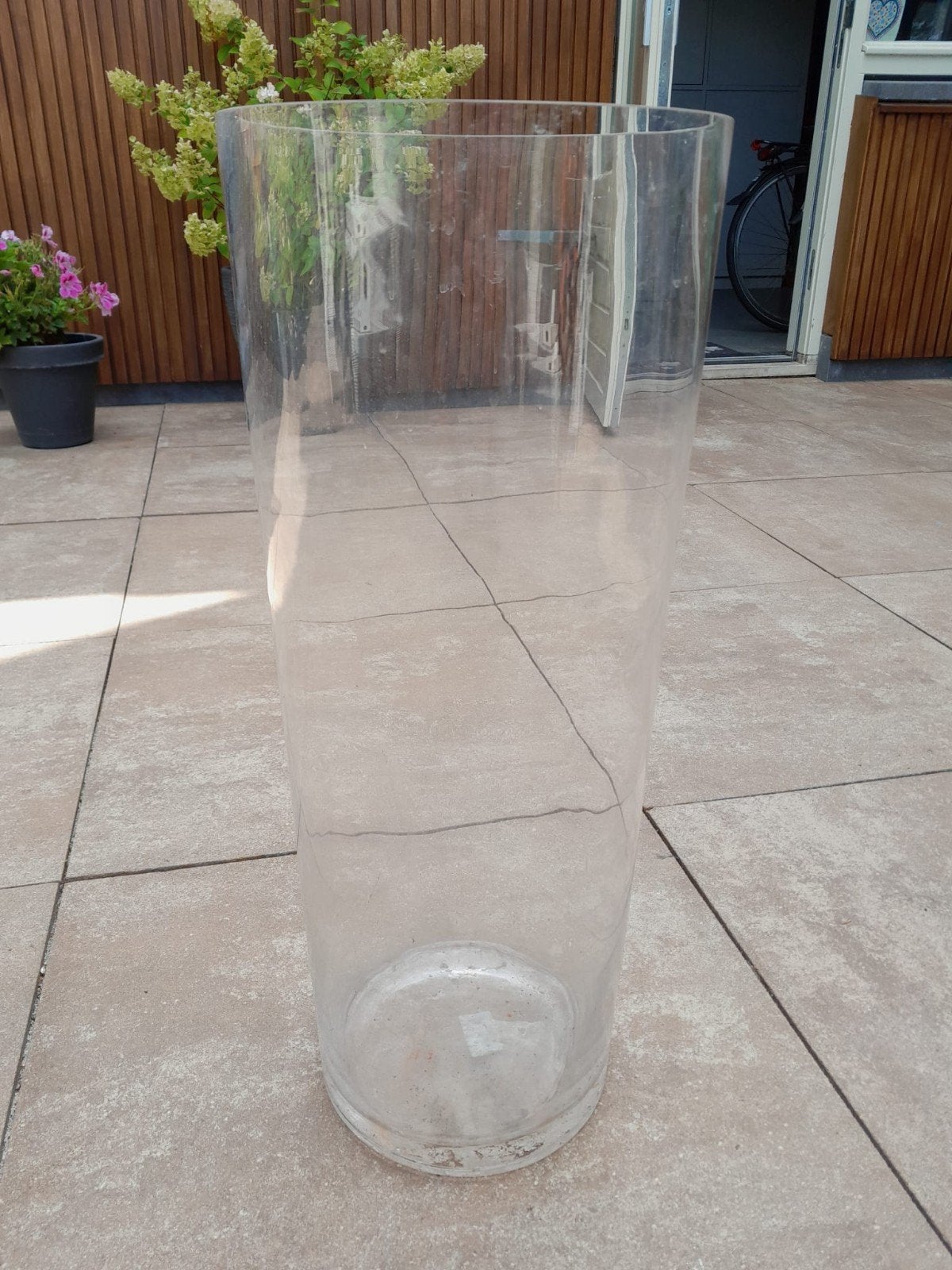 Grote glazen vaas/cilinder - perfect voor decoratie, Ophalen