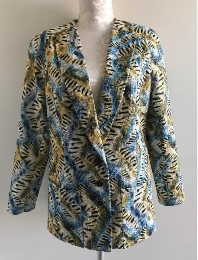 Mooie Blazer, Ophalen of Verzenden, Zo goed als nieuw, Maat 42/44 (L), Blauw