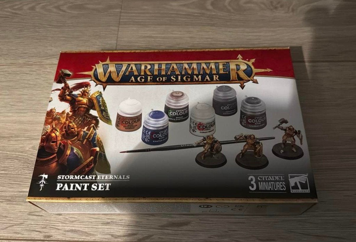 Warhammer Age Of Sigmar Stormcast Eternals Paint Set (nieuw), Ophalen of Verzenden, Zo goed als nieuw, Warhammer